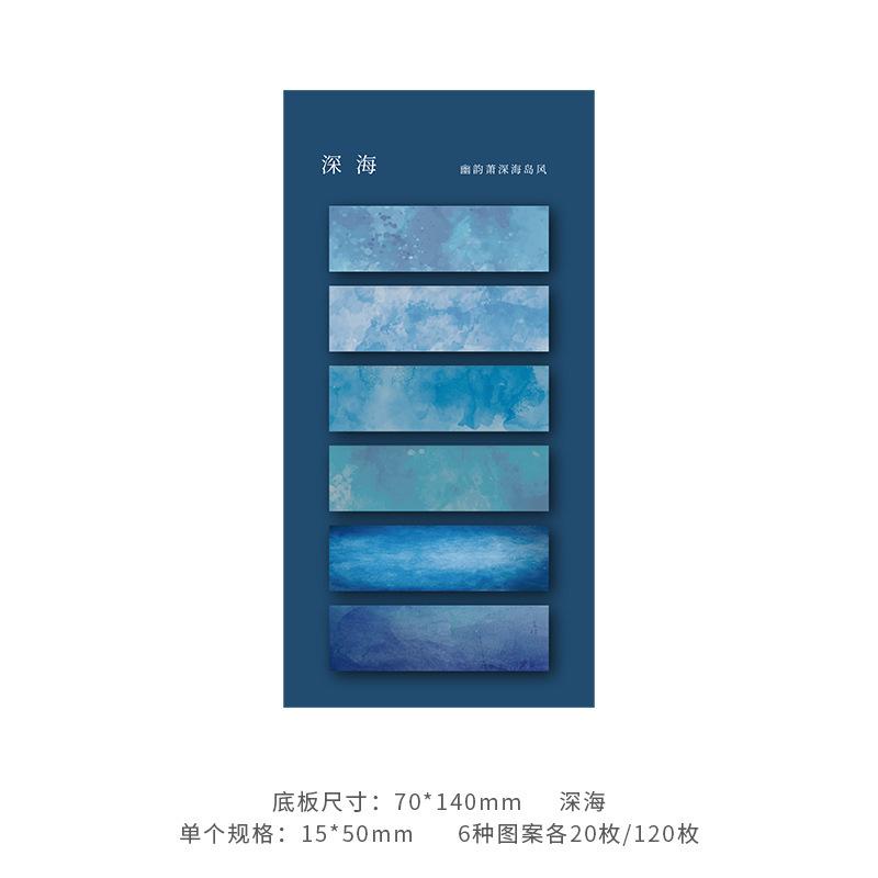 120 Sheets Sticky Notes Self-Adhesive Annotation Books Notepad Bookmarks Memo Pad Index Tabs Stationery