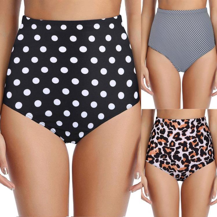 High Waisted Bikini Bottom Swim Shorts Women Bathing Swimsuit Swimwear Pants