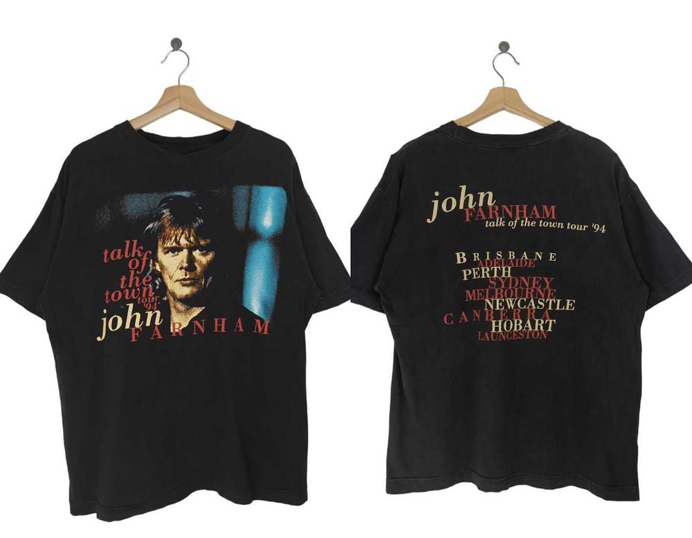 JOHN FARNHAM TALK OF THE TOWN Cotton Adult TShirt BL2.549 Unisex T-Shirt L