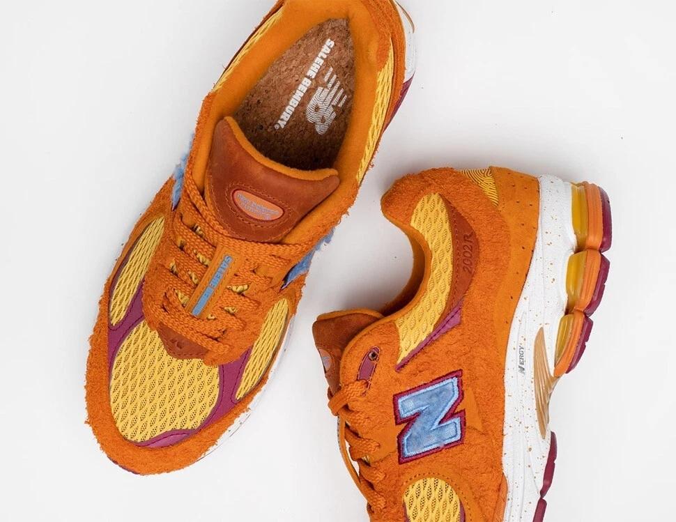 ML2002R1 Salehe Bembury × New Balance 2002R Desert Gold Orange Red