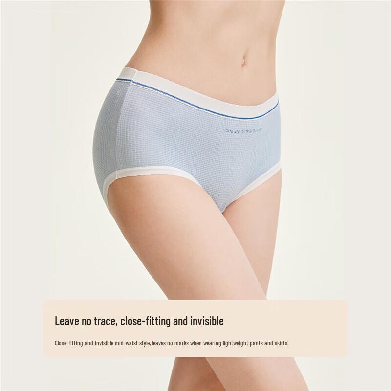 Cosmo Lady Women's Plaid Lace-Trim Cotton Briefs 3-Pack