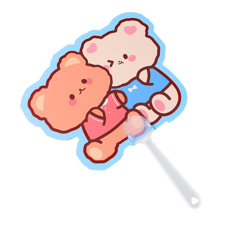 Cartoon Animal Folding Handheld Fan - Small, Portable for Kids and Students