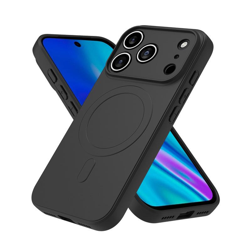 Applicable iPhone18promax Anti-liquid Silicone External Magnetic Mobile Phone Case Apple 17PRO Rubik's Cube Liquid Case