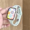 Original Silikonarmband für Apple Watch Band 44mm 45 46 40 41 38 42mm Armband Atmungsaktiv iwatch Serie 10 9 8 SE 7 6 Ultra 2 49mm
