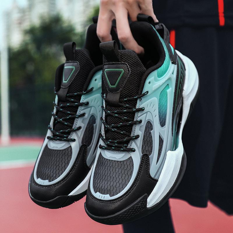 

New Luminous Trend Sports Basketball Shoes, Youth Adult Men S And Women S Breathable High-Top Basketball Shoes, Wear-Resistant And Non-Slip 45
