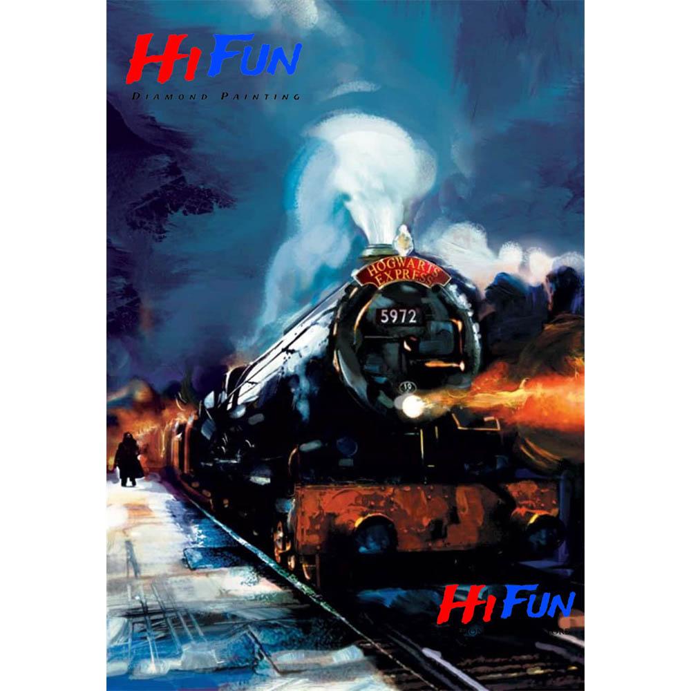 Steam Railway Diamond Painting Harris Express Train Poster for Children's Kid Room DIY Decor Mosaic Embroidery Cute Gifts 2026