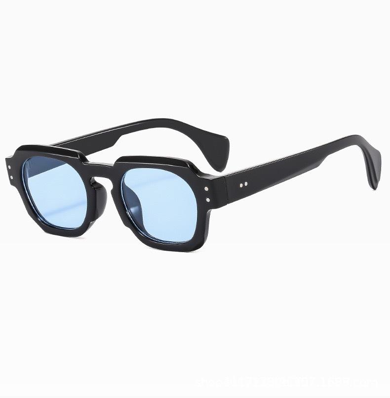 Densko Sunglasses Men'S Hong Kong Style Personalized Retro Sunglasses Women'S Vacation Rice Nail Sunglasses Sunglasses
