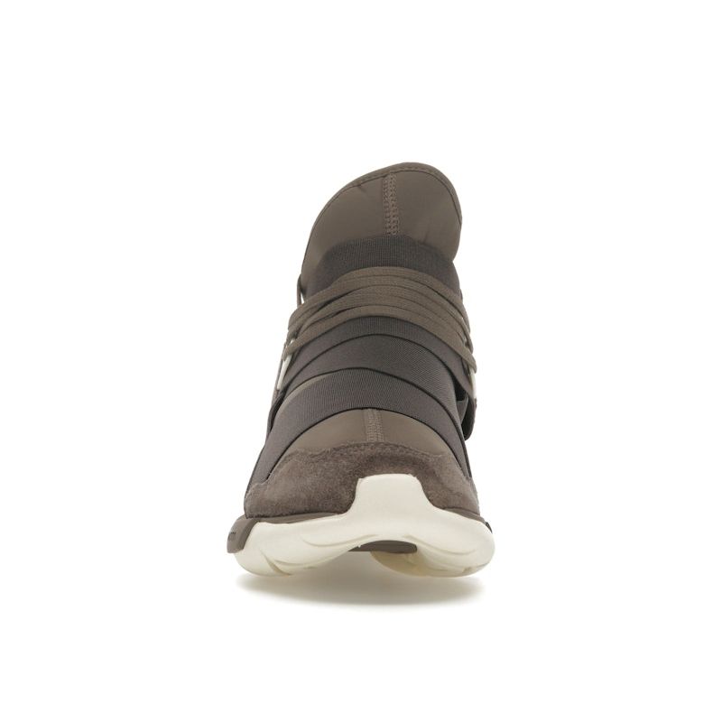 Adidas Y-3 Qasa High Brown Cream White Unisex Sneakers HQ3735