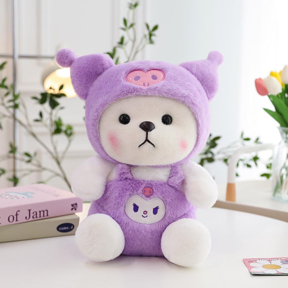 New Transformed Bear Doll Plush Toy Throw Pillow Large Drag Doll for Children's Gifts