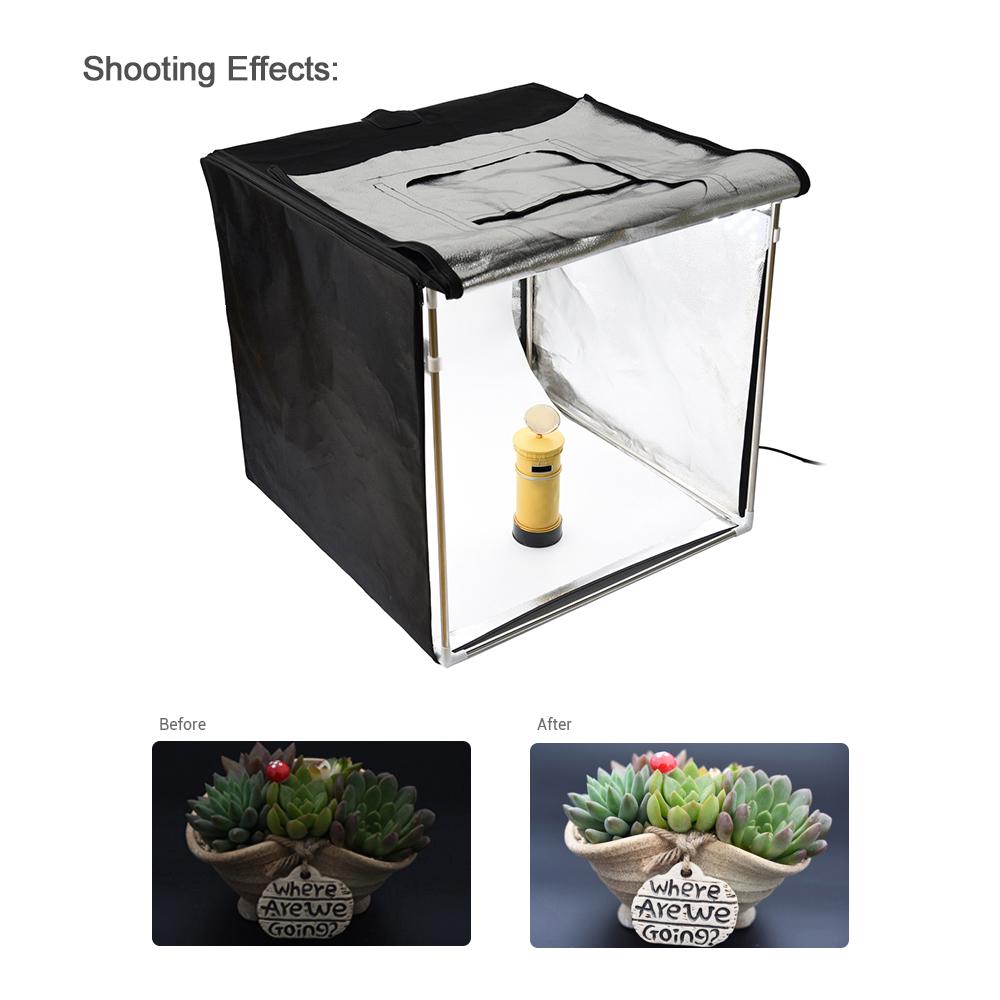 Godox LST60 60*60*60cm LED Mini Fotostudio Shooting Zelt Softbox mit 3 Stück LED Lichtplatten