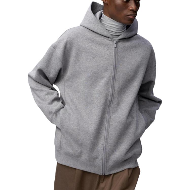 Uniqlo C Series FW26 Trendy Versatile Loose Fit Hooded Zip-Up Sports Cardigan Long Sleeve Sweatshirt Unisex Sweatshirt 486300-05