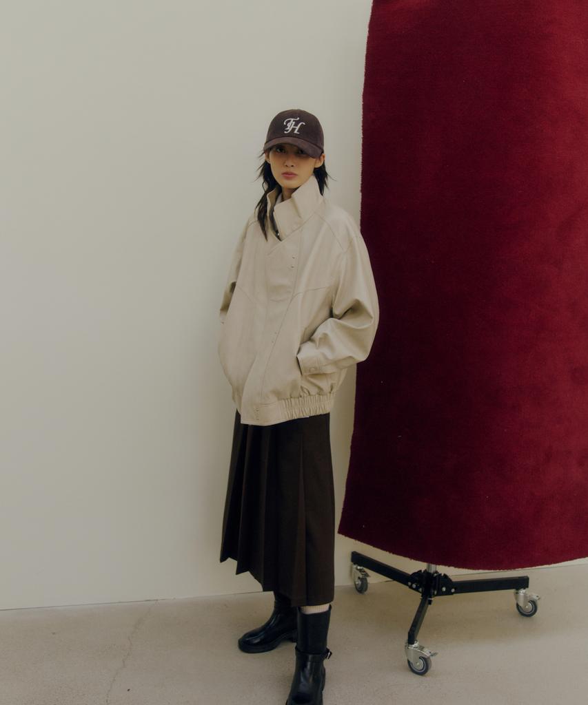 Teulaepighamoni Corduroy Th Logo Deep-Fit Ballcap_Brown