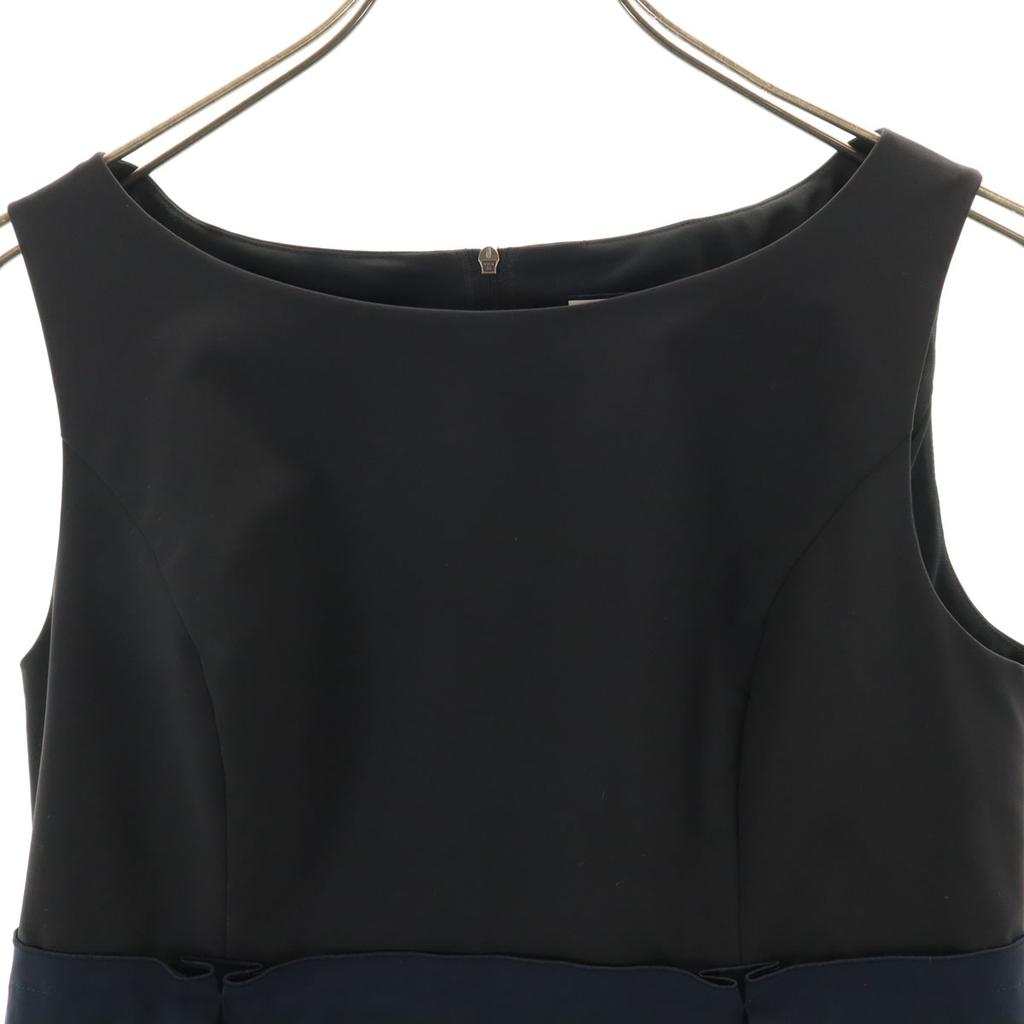 FOXEY NEW YORK made in Japan No sleeve one piece 38 Navy Women Used