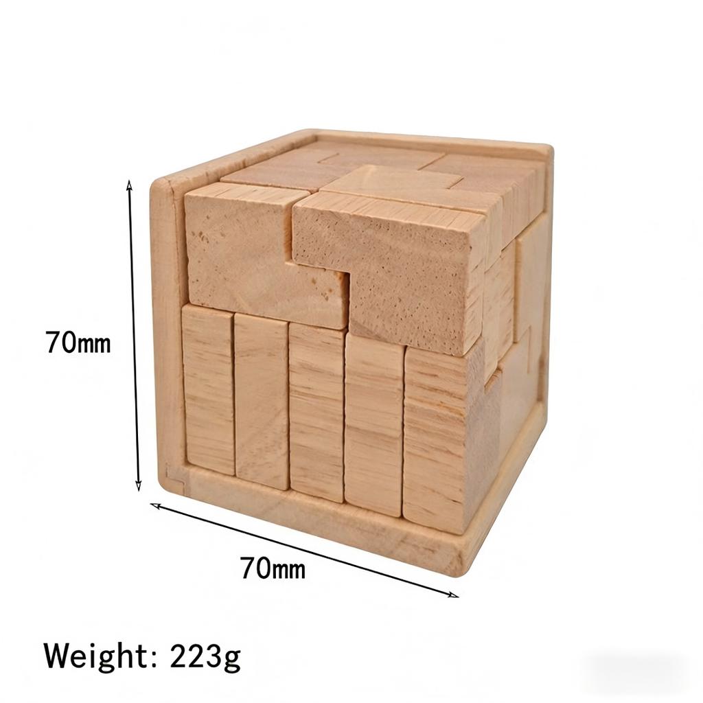 Classic Wooden Kong Ming Lock Luban Lock 54T Puzzle Toy Brain Teaser for Adults Office Stress Relief Leisure Game Intellectual Toy MX9002