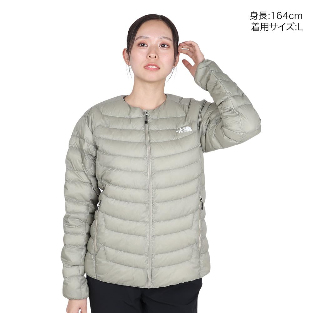 The North Face Thunder Round Neck Down Clay Size M Women's Jacket, Gray,