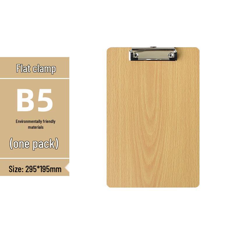 Set di 5 Cartelline A4 con Portapenne, Blocco da Scrittura A5, Cartellina in Legno A3 e Porta Menu