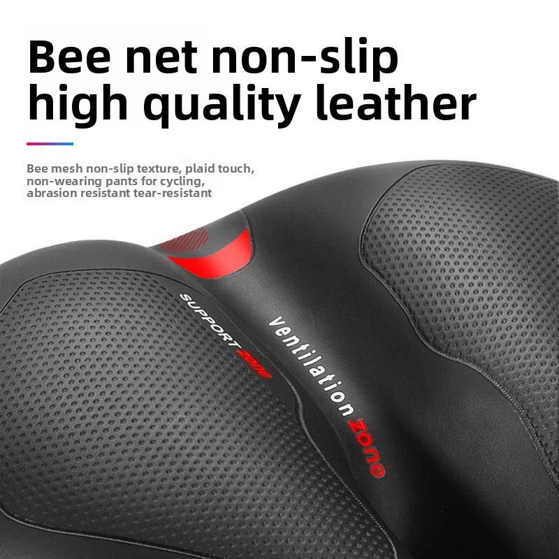 Bicycle Seat Cushion Thickened Soft Silicone Suspension Comfortable Breathable Mountain Bike Saddle Riding Equipment Accessories