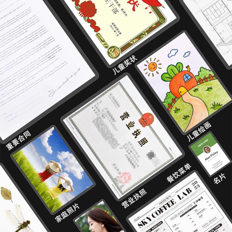 Bolsas para Plastificação A4 - Tamanhos de 3" a 10", Espessadas para Fotos e Identificações