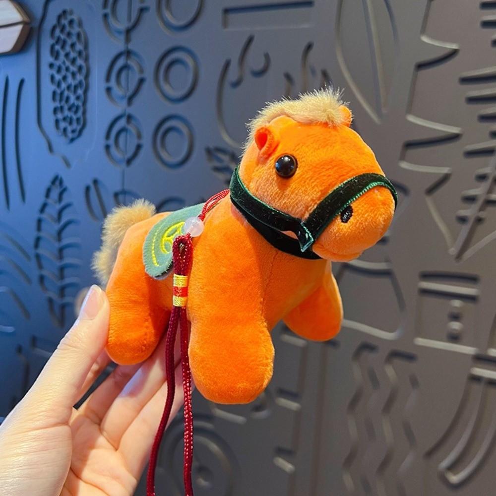 Yuanbao Pony Pendant Mascot Dolls Chinese New Year Gift Cartoon Steed Doll Year of Horse