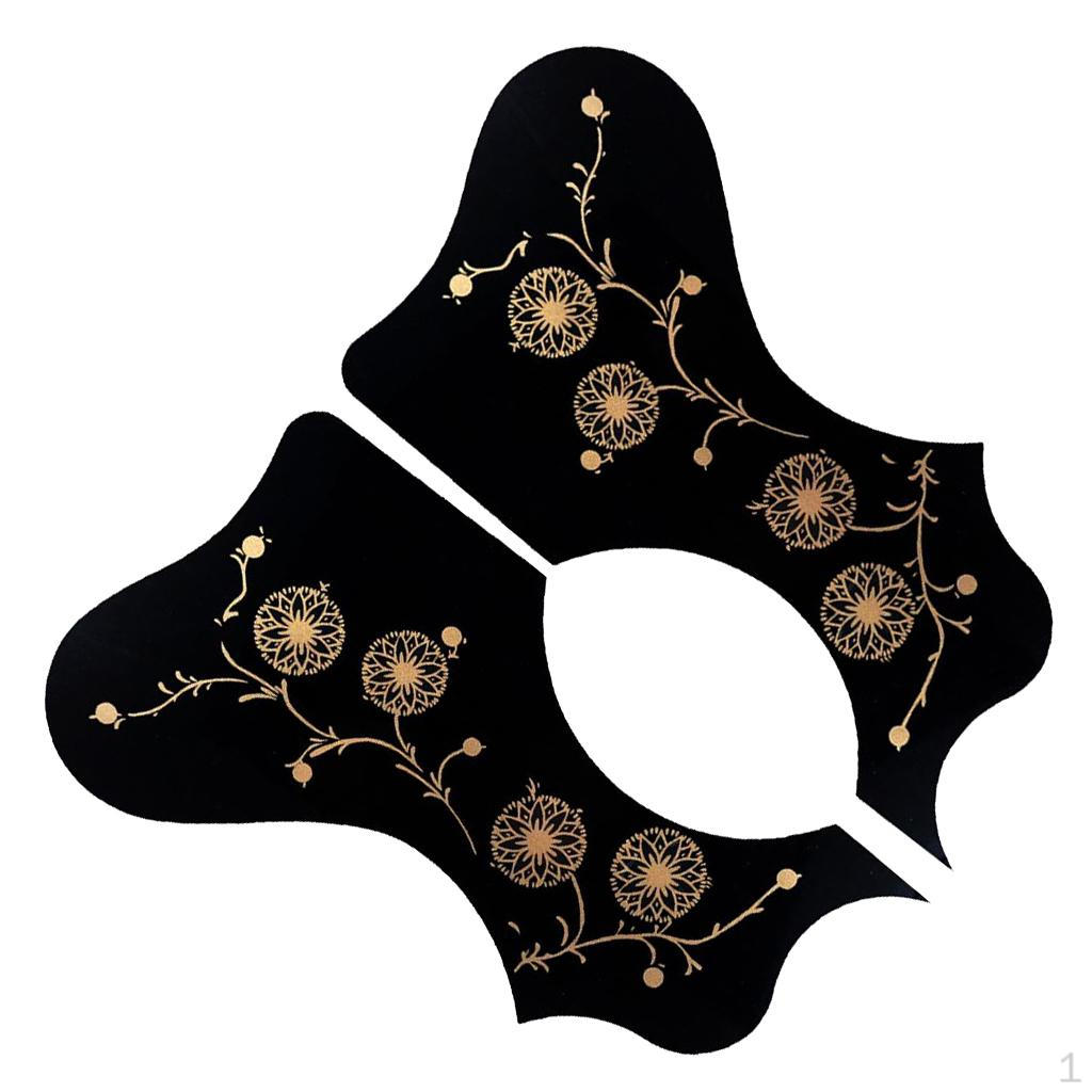Guitar Pickguard for 40" 41" Acoustic Guitar, with Flower Pattern