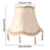 Table Lamp Cover Decor E27 Table Lamp Shade 25CM Pearl Tassel Wall Lamp Cover Cloth Luxury Floor Lamp Dust Cover Wall Lamp