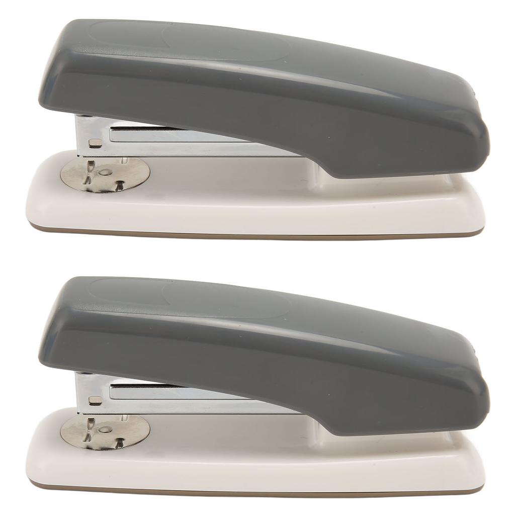 2pcs Desktop Stapler Multipurpose 20 Sheet Capacity Rotation Ergonomic Design Table Stapler for Offi