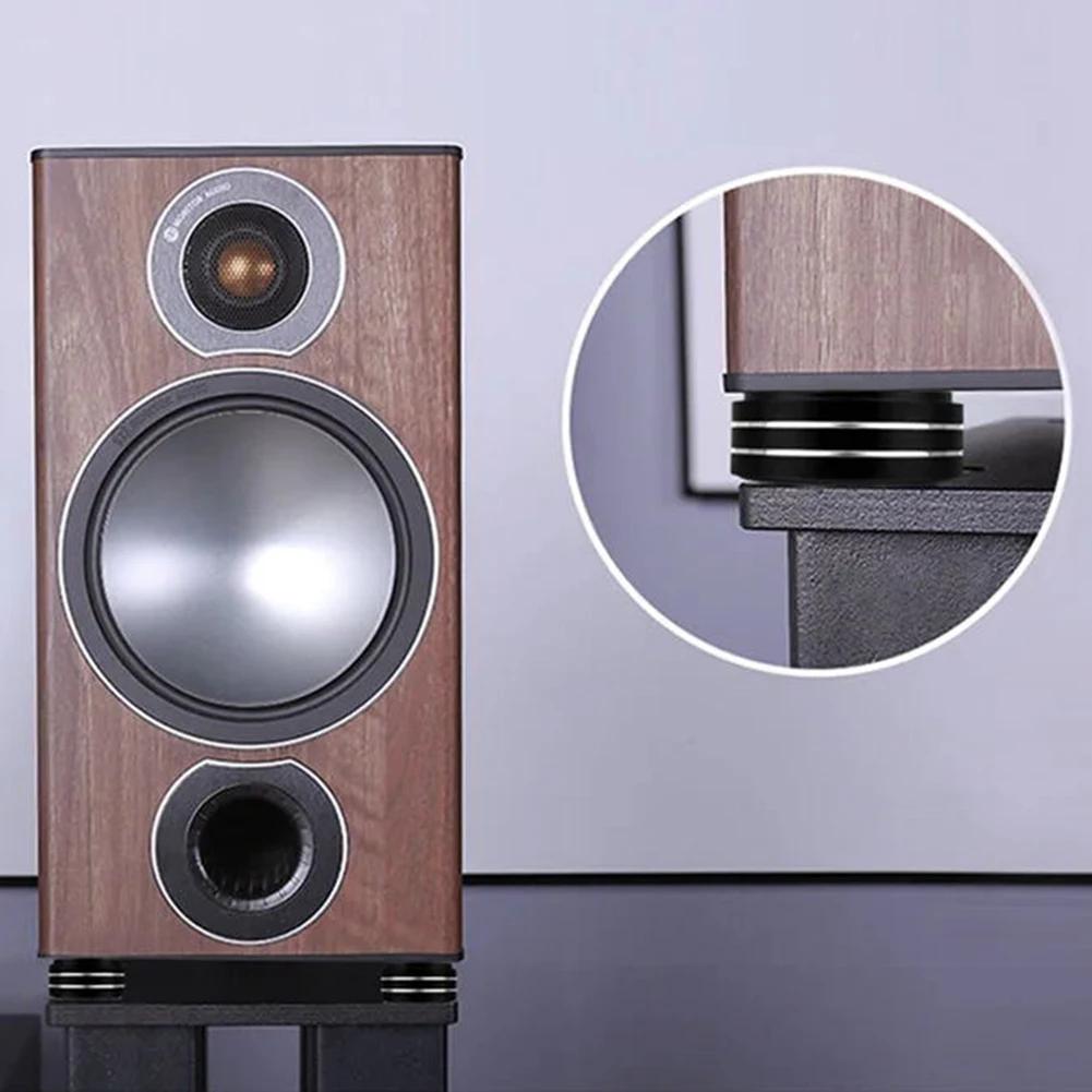 4/8/12 PCS Speaker Isolation Feet Pad Shock Absorbing Foot Pad Aluminum Alloy Audio Isolators for Subwoofer DAC CD Turntable Amp