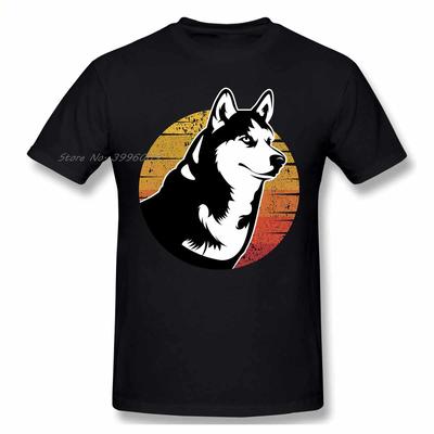 Animal Husky Retro Husky Husky Dárek Psí trička Ženy Unisex trička Bavlna Letní trička Krátký rukáv Grafika Trička