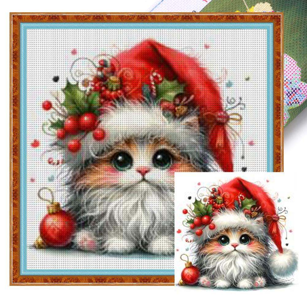 Full Embroidery Eco-cotton Thread 18CT Printed Animal Cross Stitch Kit Art