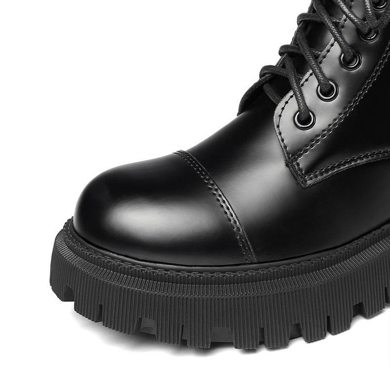 Botas de invierno Zapatos de mujer Botines negros Plataforma Botines  góticos Botas de piel de cuero Plush Warm Botas Fashion Designer comprar a  buen precio — entrega gratuita, reseñas reales con fotos —