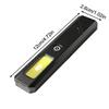 Led Keychain Flashlight Rechargeable 550Lm Portable Mini Torch Pocket Lantern Flood Work Light With Magnet For Emergency