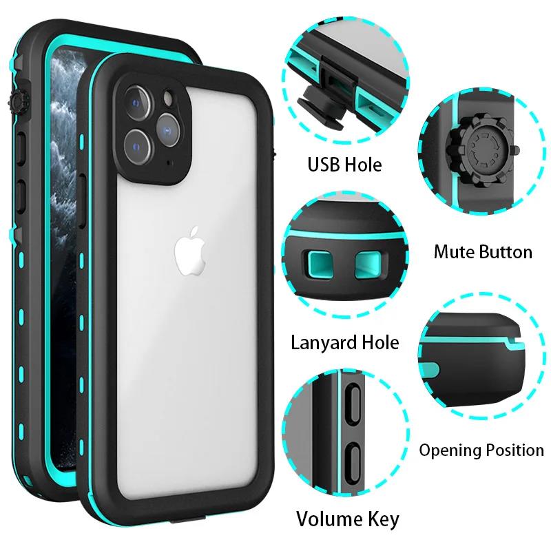 Red Pepper 360Full Sealed Underwater Case For Apple iPhone 16 14 Pro Max Waterproof Shockproof Diving Cover 15 Plus 17 Air Cover 5