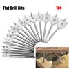 Durable Titanium Coated Spade High-carbon Steel Wood Flat Drills Woodworking Tool Hand Drill Bits