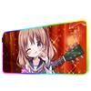 anime guitar girl Mouse Pad RGB Gaming Mousepad Big LED Pad PC Desk Mat Luminous Mouse Pad Large Keyboard Mats Table Rug With