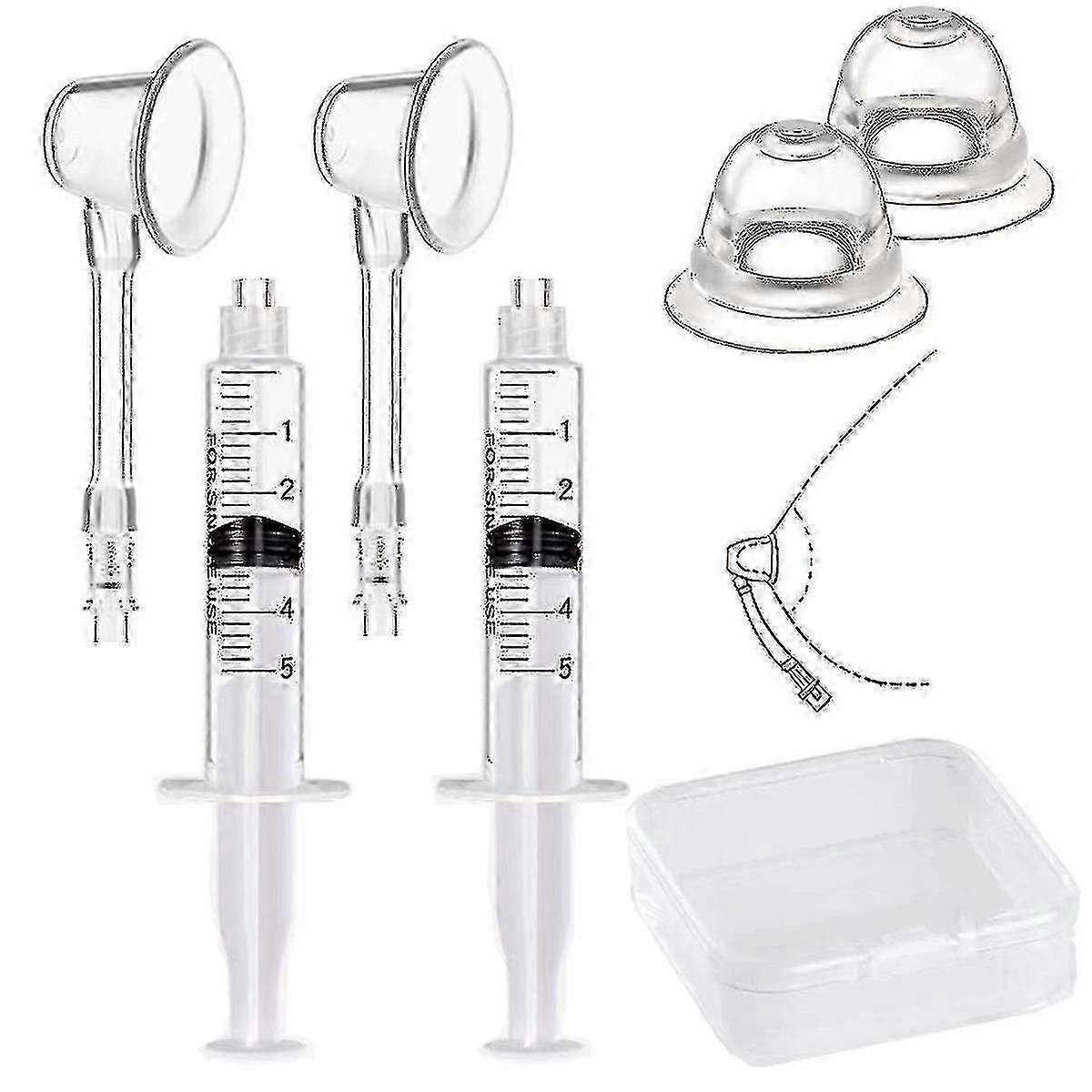 Pachet 2 Corectoare pentru Mameloane Extractor pentru Mameloane Inverse Aspirator pentru Mameloane Corector pentru Femei cu Mameloane Plate