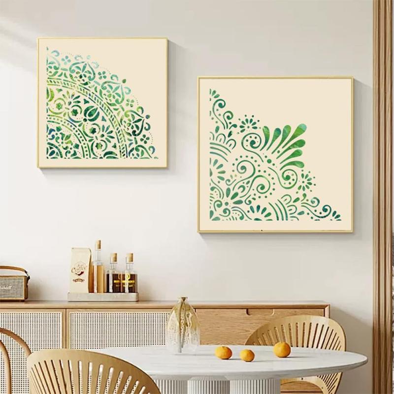 Large Mandala Stencils Reusable Pet Painting Templates For Wall, Floor, Furniture, Fabric, Canvas, Wooden Decor Home Decor