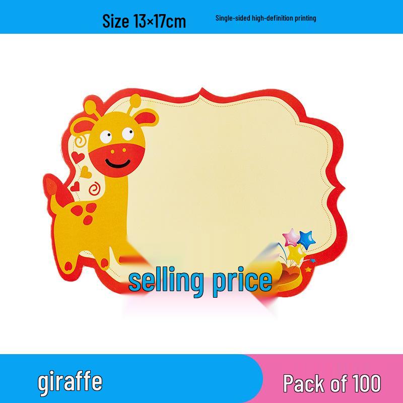 Large Cute Price Tags - 100 Sheets for Clothing, Convenience, and Fruit Stores