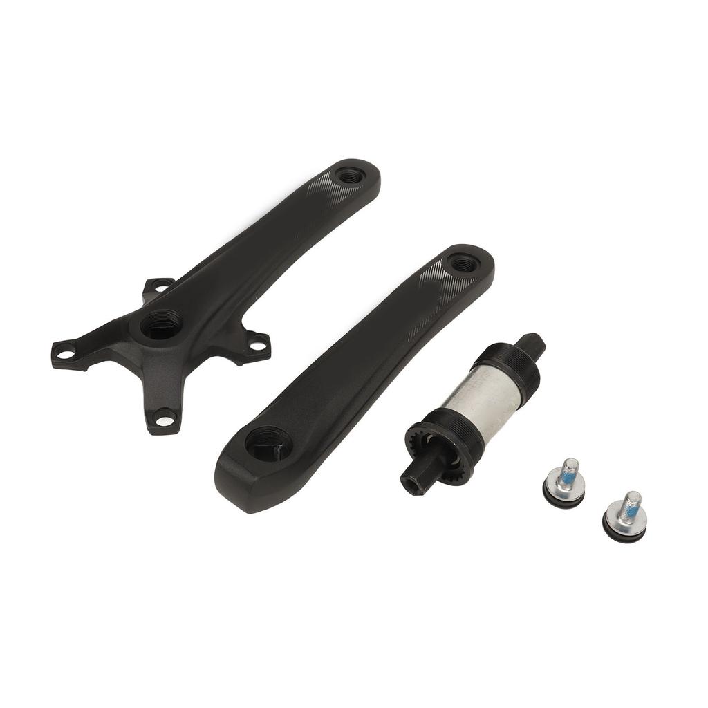 Mountain Bike Crank Arm Set 104 BCD Square Hole Crank Positive Negative Teeth Single Disk 7‑12 Speed Aluminum Alloy