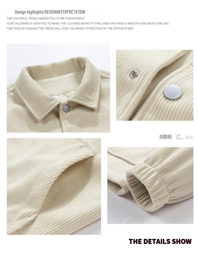 2024 Trendy Corduroy Baseball Jacket for Couples