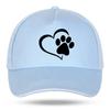 Neue Unisex Damen Mode Niedliche Hundepfote mit Pfirsichherz Baseballkappen für Hip Hop Baumwolle Trucker Cap Bone Papa Hüte