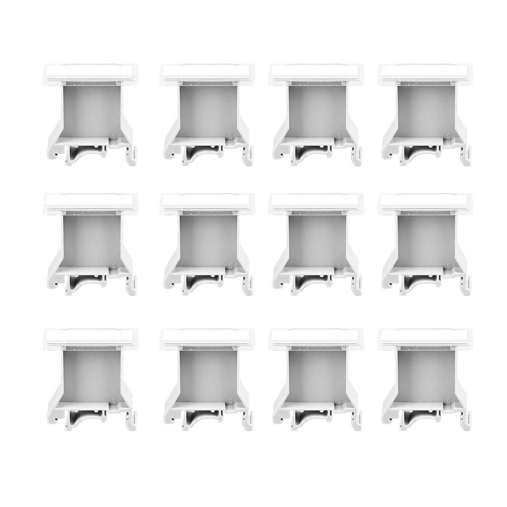 100Pcs UK B2 Terminal Marking Block Set PA66 DIN Rail Guideway Marker for Identification