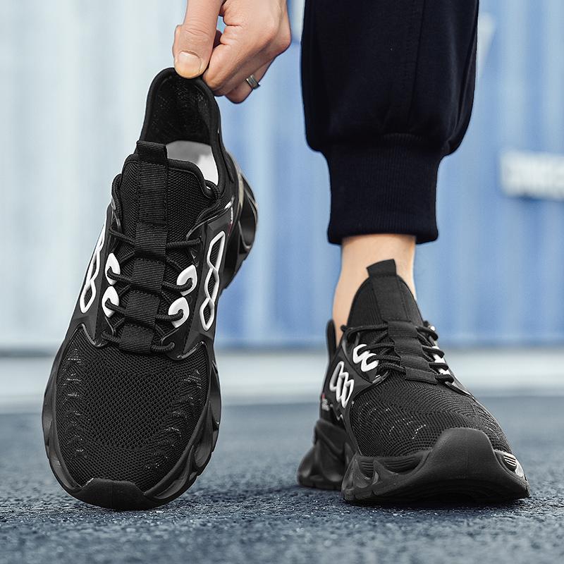 Men’s Black Yellow Sports Shoes Casual Running Shoes Students Lightweight Platform Elevator Sneakers Shoes Over Sized 46 47