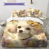Beautiful Poodle Pattern Bedding Home Decoration Birthday Gift (1 * duvet cover + 2 * pillowcase, without core)