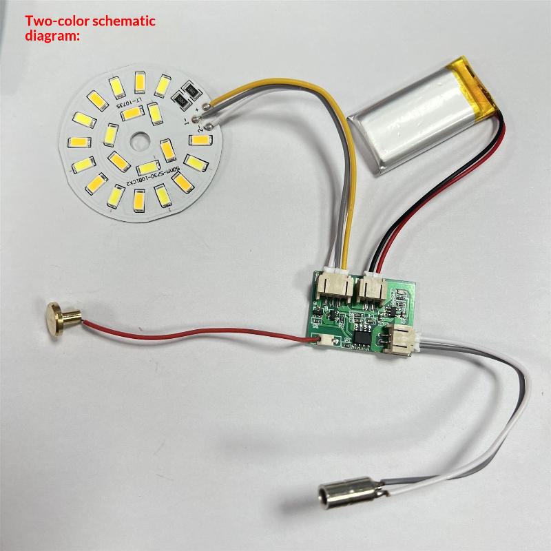 1/3/5 Stück Schlafzimmer Büro DIY Zubehör Buchenholz LED Schreibtischlampe 3 Stufen Dimmung Touch-Steuerung USB C Timer Aus-Steuerplatine