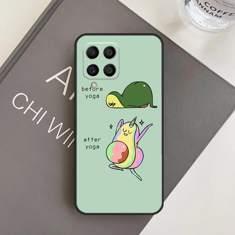 Avocado Yoga Case For Samsung Galaxy M15 M35 M55 M56 M36 M16 M06 M31 M13 M33 M53 M12 M32 M52 M14 M34 M54