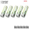 White laser long-range strong light XPG focusing flashlight Type-C charging with strong magnetic pen clip fluorescent k