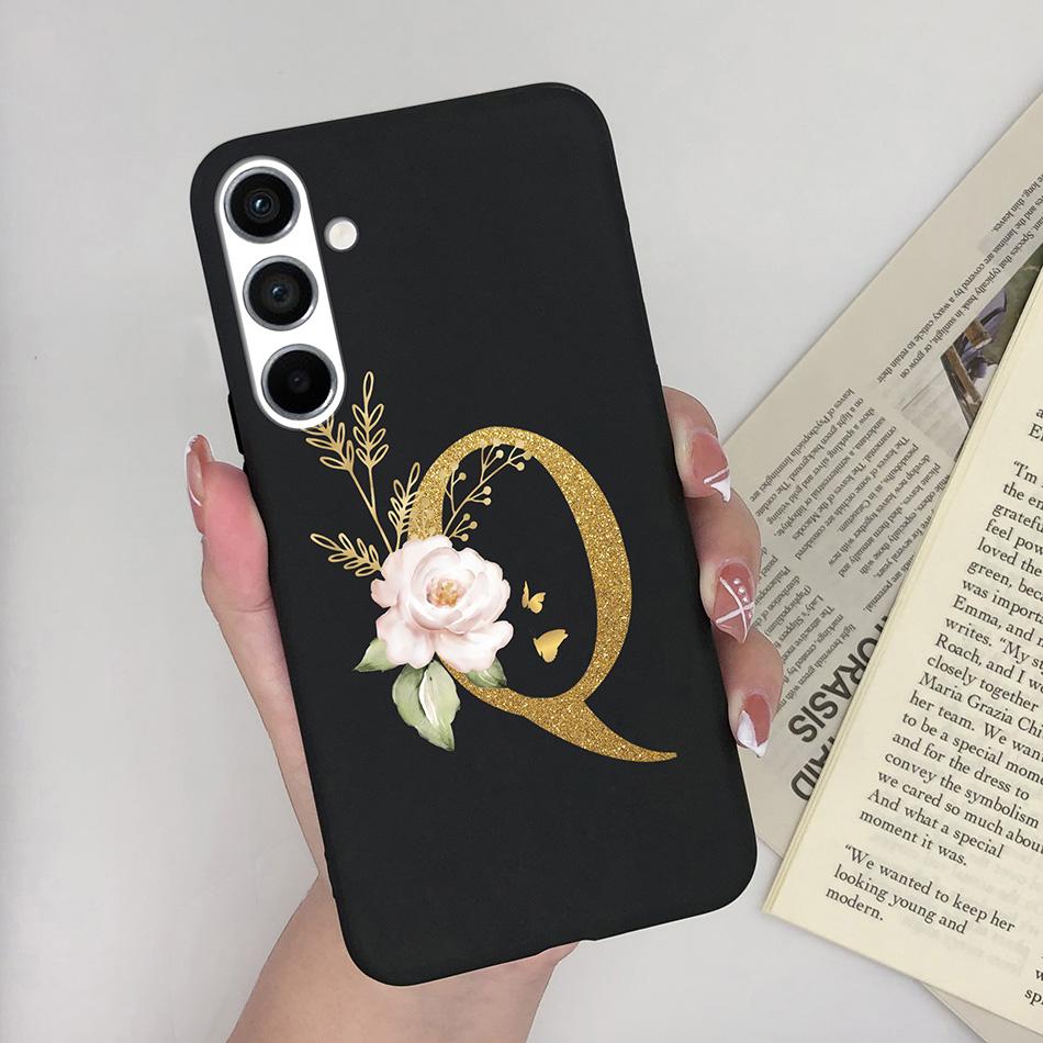 

For Samsung Galaxy A54 5G Phone Case Creative Name 26Letter Thin Silicone Cover For SamsungA54 GalaxyA54 A 54 Bumper Shell Coque Samsung A54 5G