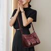 Soft PU Leather Women Tote Bag Large Capacity Faux Cowhide Leather Fashionable Shoulder Crossbody Bag for Women