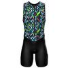 Sparx Summer Men's Triathlon Race Suit Sleeveless Cycling/Running Jumpsuit Pro Team Quick Dry Speedsuit Sport Tri Suit