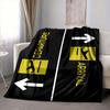 1Pc Departure Arrival Signs Blanket Soft And Comfortable Casual Warm Camping Travel Christmas Halloween Xmas Gift M928640
